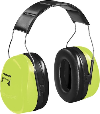 Peltor® Optime 105 Over The Head Earmuff, Hi-Viz Green, 30 dB