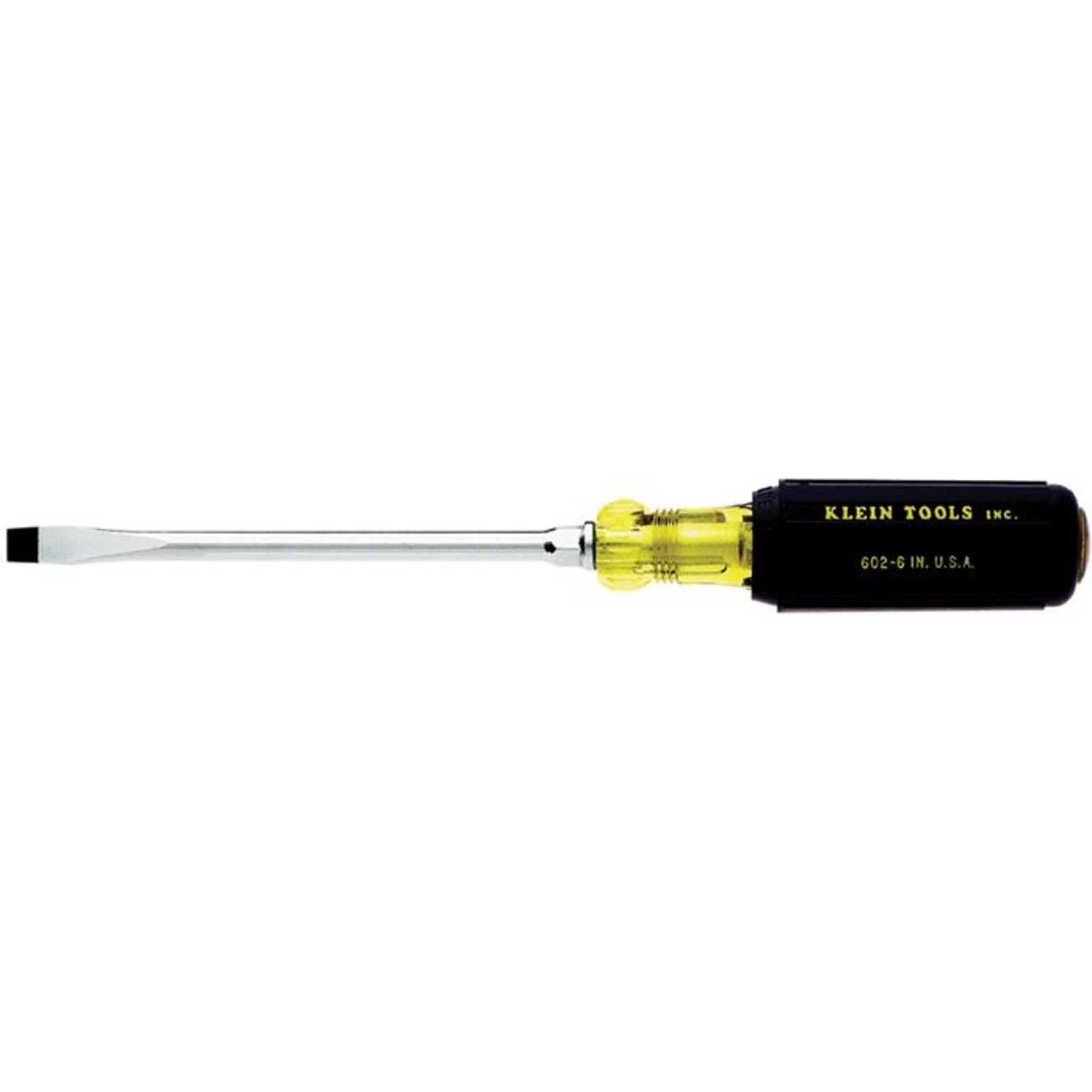 Klein Tools Heavy-Duty Slotted Keystone Tip Screwdriver, Cushion Grip