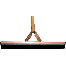 Magnolia Brush Lacquered Wood Handle Straight Driveway Floor Squeegee; 30