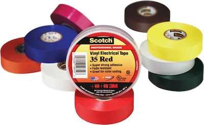 Scotch® Vinyl Electrical Coding Color Tape, Green, 7 mil
