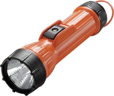 ORS Nasco Brightstar® Worksafe® 10.25L PR-3 Flashlight, 3-Way Switch, Orange (120-14720)