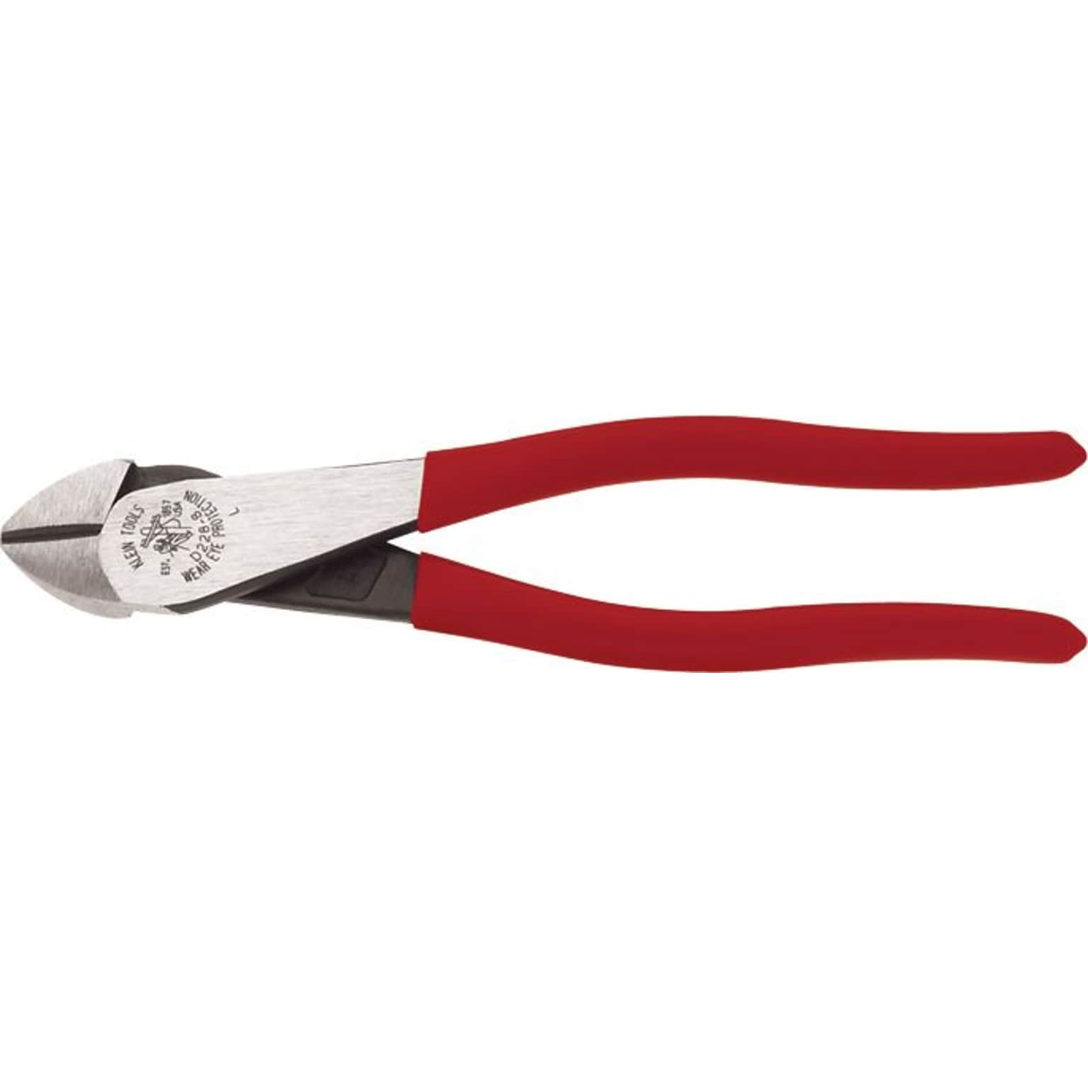 Klein Tools® High-Leverage Diagonal Cutter Pliers, Red Handle, 8