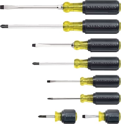 Klein Tools® Cushion-Grip Screwdriver Set, 8 Piece