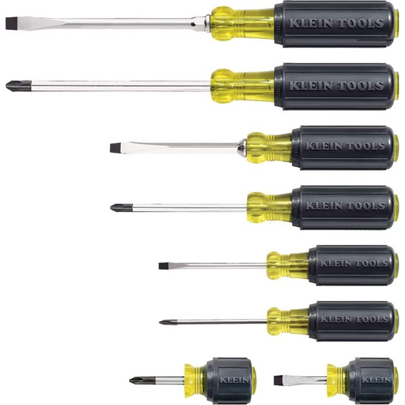 Klein Tools® Cushion-Grip Screwdriver Set, 8 Piece