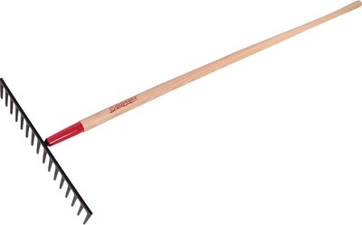 Union Tools® Razor-Back® Level Road/Stone Rake, Straight Tine, 14 Tines