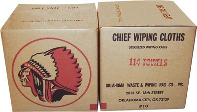 Oklahoma Waste & Wiping Rag Assorted Knit Light Weight Rag; 10 lb/Box