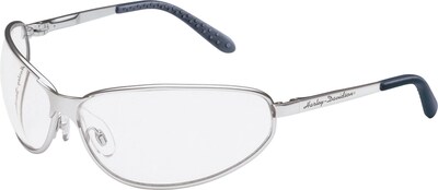Harley-Davidson® 500 Series Safety Glasses, Black Frame, Blue Mirror Lens Tint