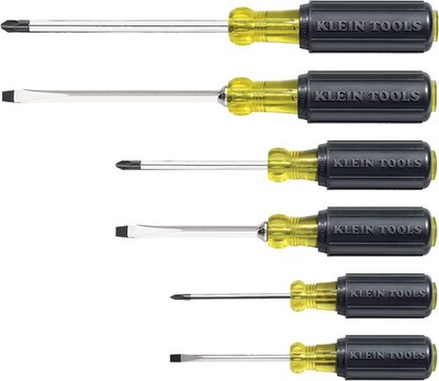 Klein Tools Cushion-Grip Screwdriver Set, 6 Piece