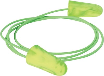 Moldex® PVC-Free® Goin Green® Green Foam Corded Tapered Earplug, 33 dB, 100 Pairs/Box