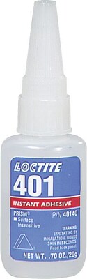Loctite® 401™ Prism® Instant Adhesive Surface Insensitive, Clear Tube, 20 g