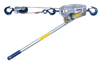 Lug-all® Cable Ratchet Hoist-Winches, 1-1/2 Ton Cable with Latch Hook Medium Frame (447-3000-30)