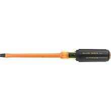 Klein Tools® Slotted Insulated Cushion Grip-Tip  Screwdriver, 4 (409-602-4)