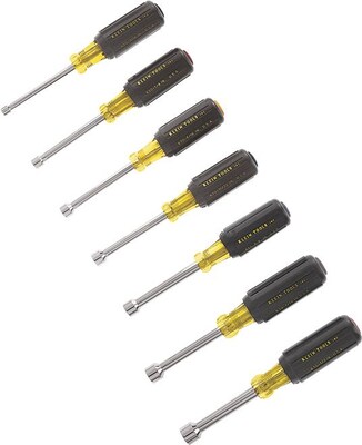 Klein Tools Cushion-Grip Nut Driver Set, 7 Piece
