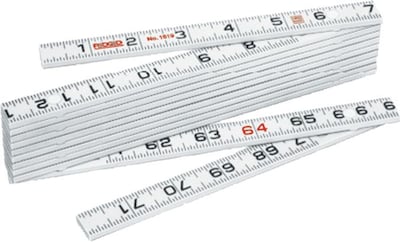 Rigid® Folding Fiberglass Ruler, Outside Reading, 6