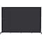 Screenflex Portable Room Divider, Charcoal Fabric, Charcoal Frame, 6 x 9, 5 Panels
