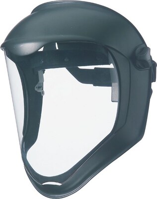 Bionic® Clear Polycarbonate Lens Black Matte Face Shield, 9 1/2 in (H) x 14 1/4 in (W) x 0.04 in (T)