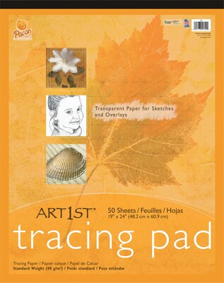 Art1st Parchment Tracing Paper, 19 x 24, White, 50 Sheets
