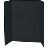 Spotlight Corrugated Presentation Display Boards, 48 x 36, Black, 24/Carton