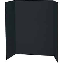 Spotlight Corrugated Presentation Display Boards, 48 x 36, Black, 24/Carton (3766)