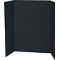 Spotlight Corrugated Presentation Display Boards, 48 x 36, Black, 24/Carton