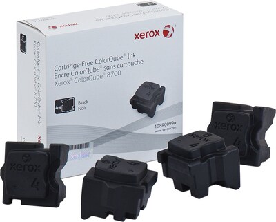 Xerox 108R00994 Black Standard Yield Ink Cartridge, 4/Pack
