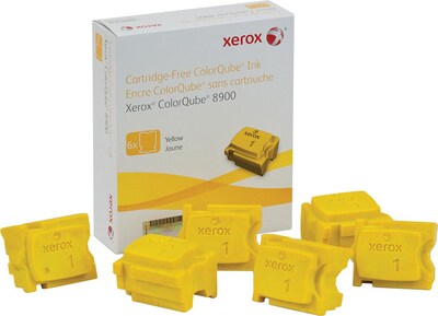 Xerox 108R01016 Yellow Standard Yield Solid Ink Cartridge, 6/Pack