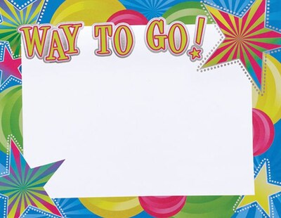 Great Papers® Way To Go Foil Certificate, 15/Pack