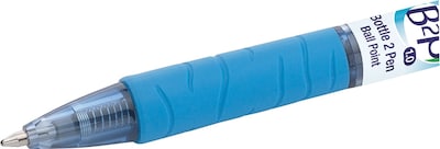 Pilot B2P Bottle 2 Pen Retractable Ball Point Pens, Medium Point, 1.0 mm, Black Ink/Translucent Blue Barrel, 144/CT