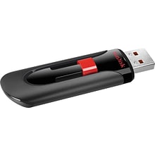 SanDisk Cruzer Glide 32GB USB 2.0 Type A Flash Drive, Black/Red (SDCZ60-032G-A46)