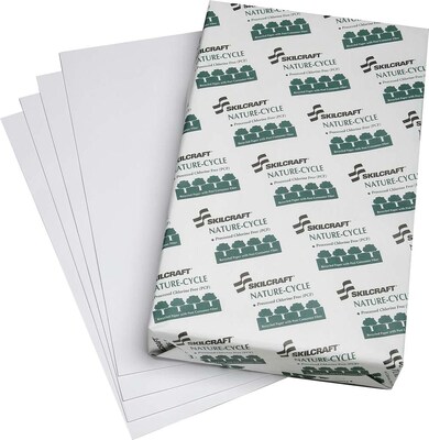 AbilityOne Nature-Cycle Copy Paper, White, 8 1/2(W) x 14(L), 10 Reams/Box