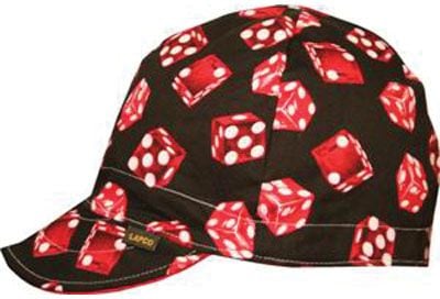 LAPCO Welding Cap, Reversible, Assorted Colors, Size 7 1/2