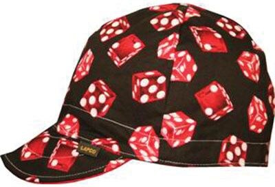 LAPCO Welding Cap, Reversible, Assorted Colors, Size 7 5/8