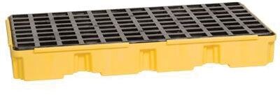 DBS Eagle 6.5 in (H) x 26.25 in (W) x 51.5 in (L) 2-Drum Modular Spill Platform, 30 Gallon, 5000 lbs