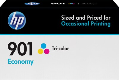 HP 901 Tri-Color Economy Ink Cartridge (B3B10AN)