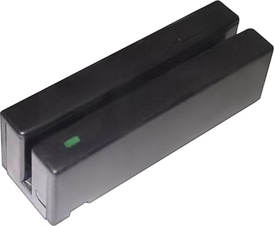 MagTek® Stripe Card Reader;  Black, Triple Track, 4 Pin USB, Type A 3 - 60 in/sec