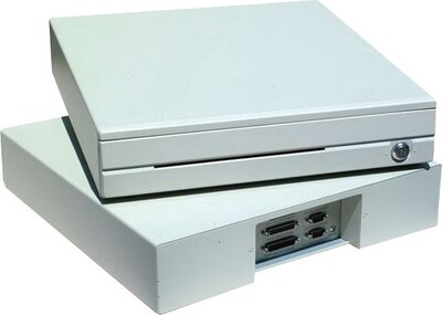 Logic Controls® Dark Gray; 15.7 X 16.1 in (D) X 3.3 in (H), Electronic Cash Drawer