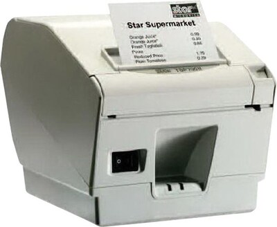 Star®TSP743 Thermal Printer; 7 ips, parallel interface, Includes auto-cutter,Dark Gray