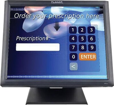 Planar Systems Touch Screen LCD  PT1945R; 19 inch, USB, Black