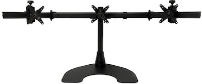 Ergotech Adjustable Triple Monitor Desk Stand, Up to 27 Monitors, Black (100-D16-B03-TW)