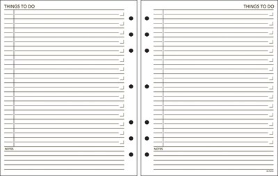 DayRunner® Things To Do 8 1/2 x 11 Planner Refill (490-232)