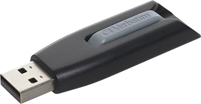 Verbatim Store n Go V3 49173 32GB USB 3.0 Flash Drive, Black/Gray