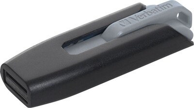 Verbatim Store 'n' Go V3 49173 32GB USB 3.0 Flash Drive, Black/Gray