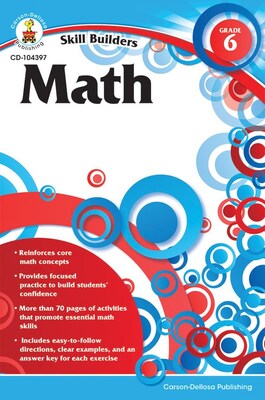 Carson-Dellosa Math Resource Book, Grade 6