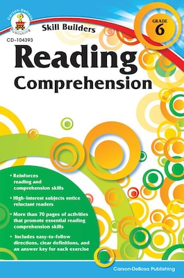 Carson-Dellosa Reading Comprehension Resource Book, Grade 6