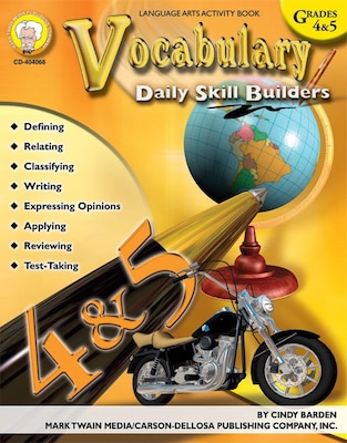 Mark Twain Vocabulary Resource Book, Grades 4 - 5