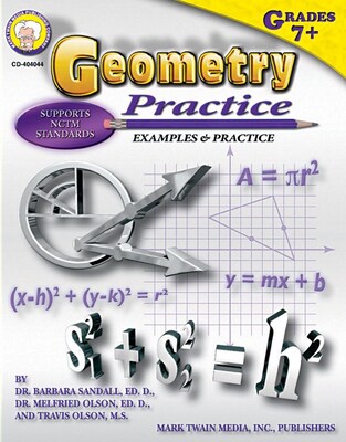 Mark Twain Geometry Practice Book Resource Book