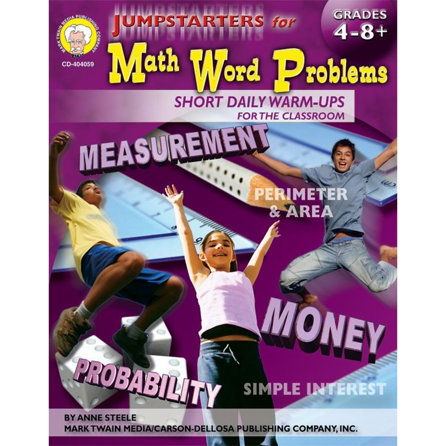 Mark Twain Jumpstarters for Math Word Problems Resource Book