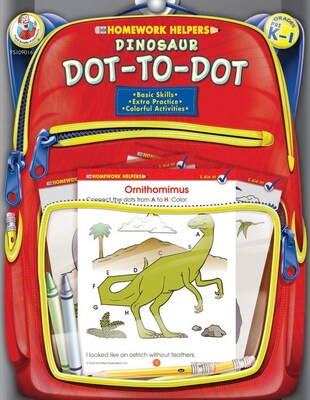 Frank Schaffer Dinosaur Dot-to-Dot Workbook