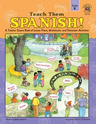 Instructional Fair Teach Them Spanish! Resource Book, Grade K