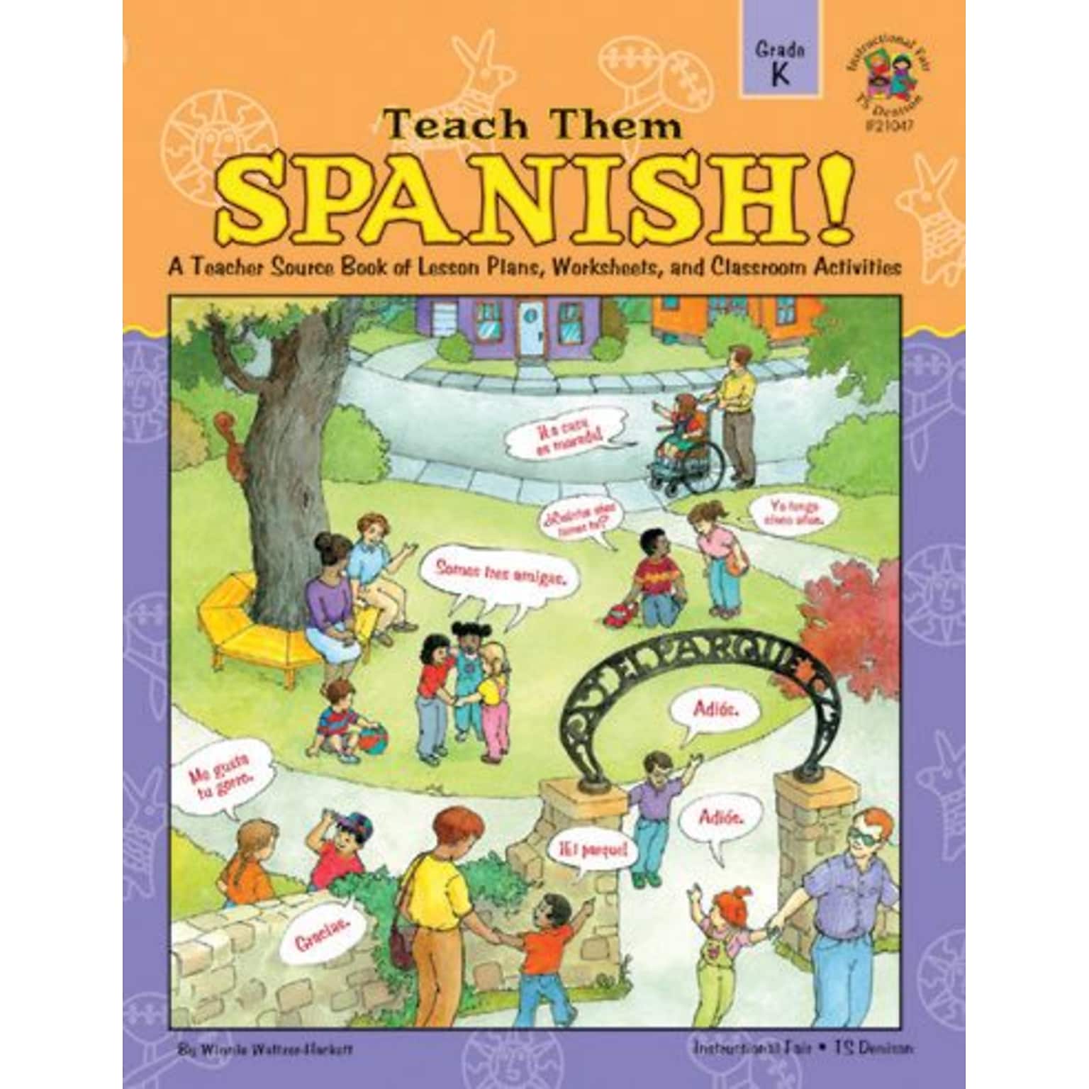Instructional Fair Teach Them Spanish! Resource Book, Grade K